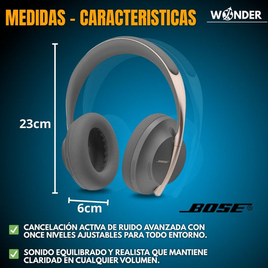 AUDIFONOS INALAMBRICOS |BOSE700®| ESTUCHE GRATIS