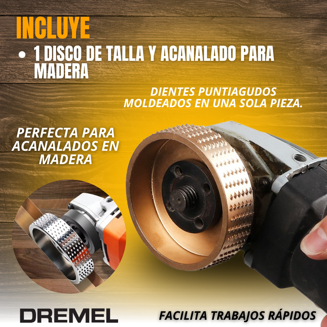 DISCO DE TALLA Y ACANALADO PARA MADERA | DREMEL®