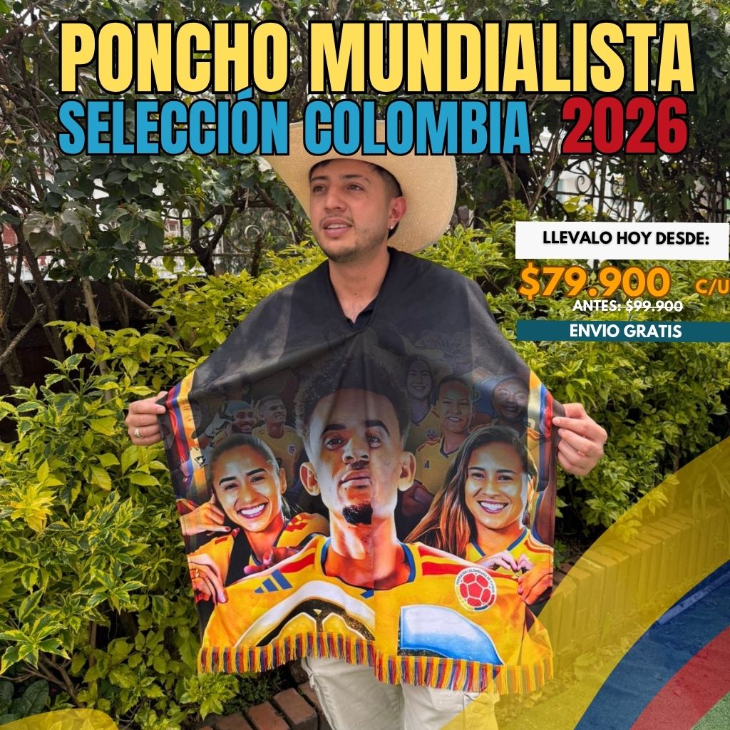 PONCHO MUNDIALISTA SELECCIÓN COLOMBIA