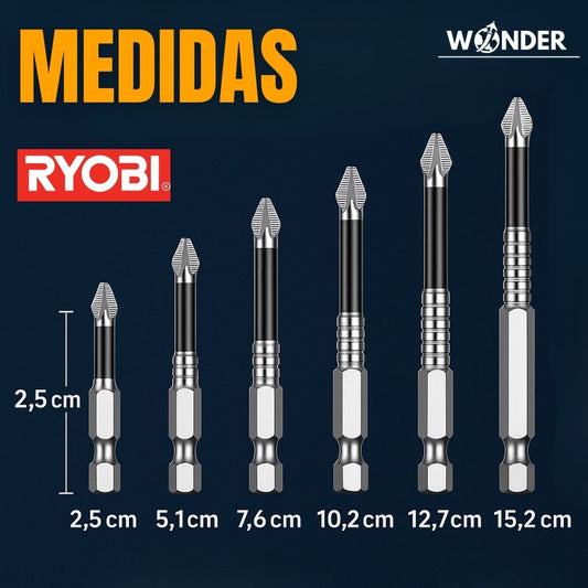 SET DE BROCAS MAGNETICAS K5 X6 UND | RYOBI®