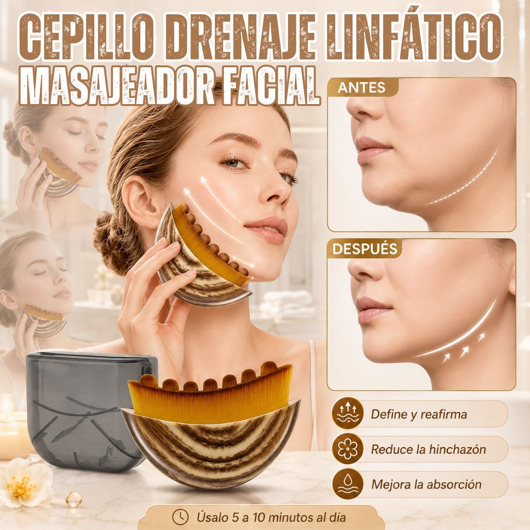 CEPILLO DRENAJE LINFÁTICO | MASAJEADOR FACIAL