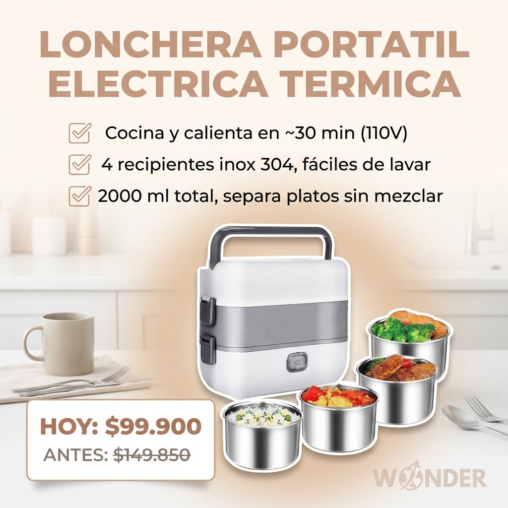 LONCHERA PORTATIL ELECTRICA TERMICA