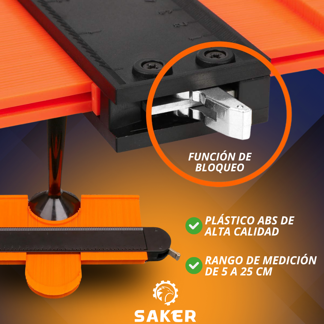 MEDIDOR Y DUPLICADOR DE CONTORNO 25 CM | SAKER®