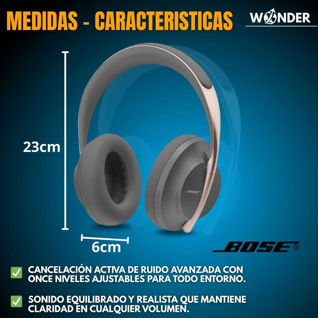 AUDIFONOS INALAMBRICOS |BOSE700®| ESTUCHE GRATIS