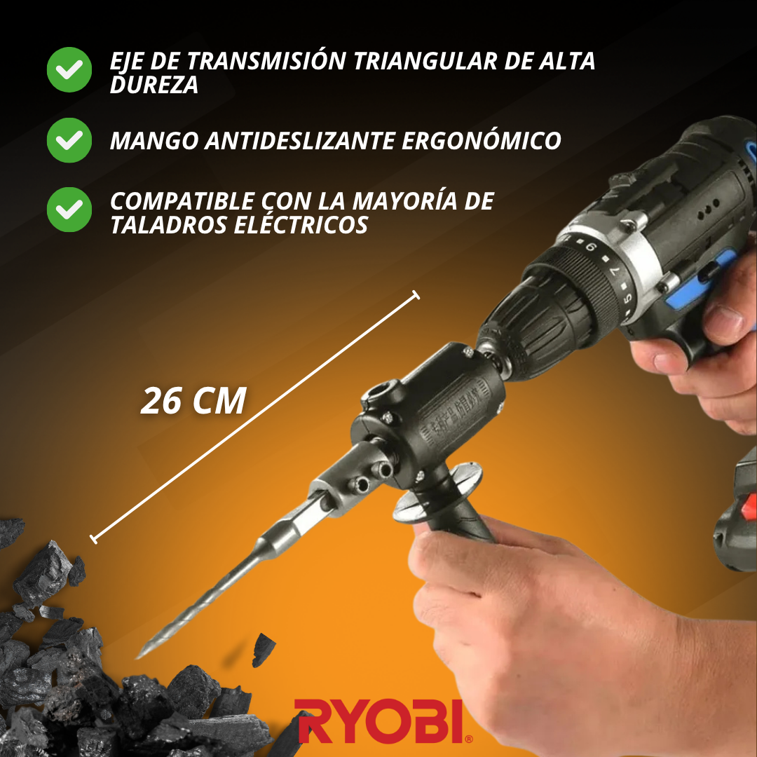 ADAPTADOR ROTOMARTILLO PARA TALADRO ELÉCTRICO | RYOBI®