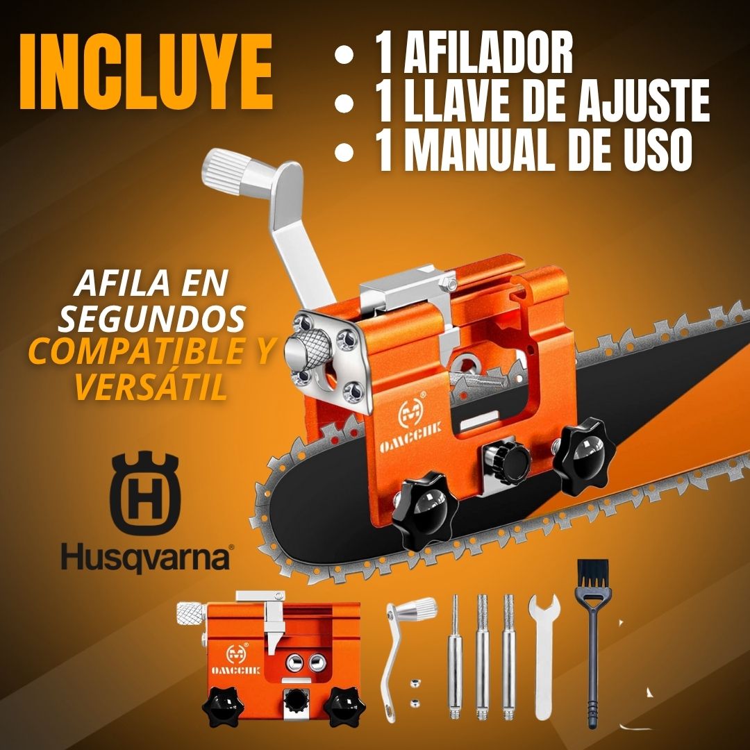 AFILADOR DE DIENTES DE MOTOSIERRA | HUSQVARNA® + REGALO INCLLUIDO