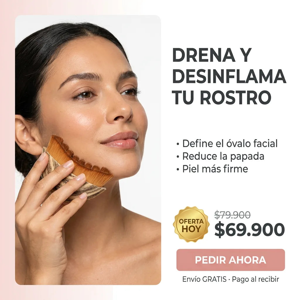 CEPILLO DRENAJE LINFÁTICO | MASAJEADOR FACIAL