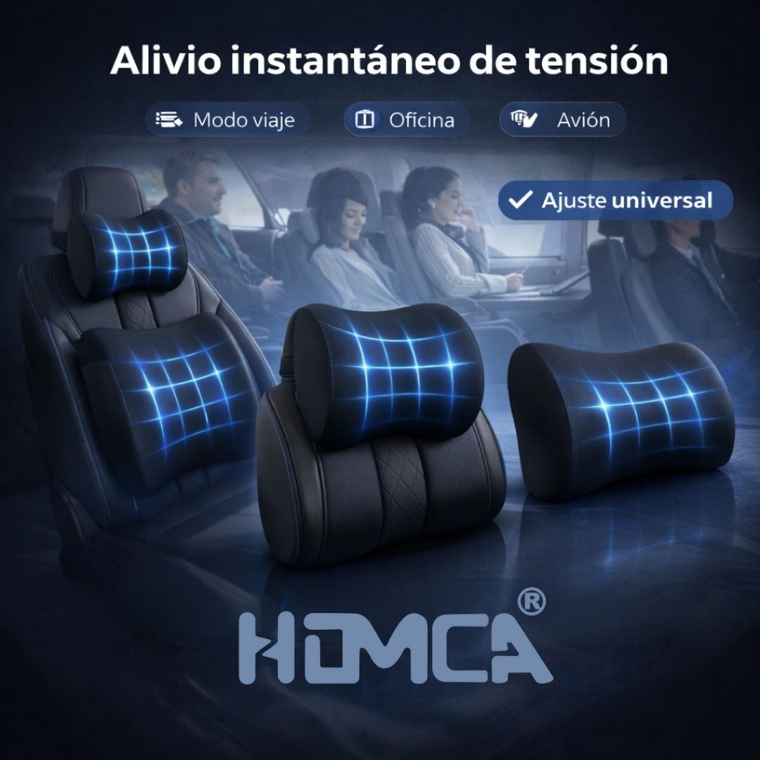 SET DE COJINES CERVICALES PARA CARRO HOMCA®