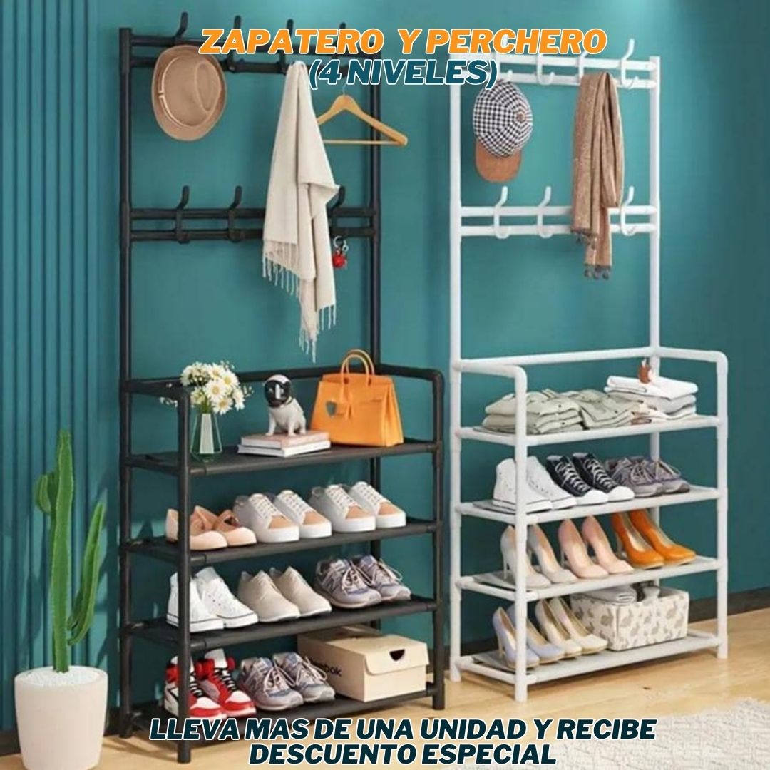 ZAPATERO PERCHERO CUBIERTO