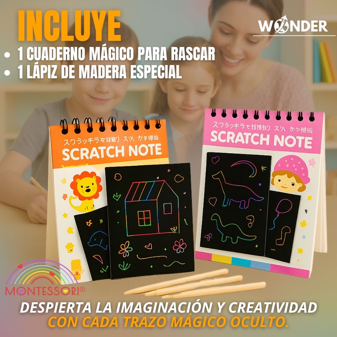 CUADERNO MAGICO PARA RASPAR | MONTESSORI®