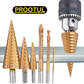 JUEGO BROCAS X6 ESCALONADAS DE TITANIO PROOTUL®