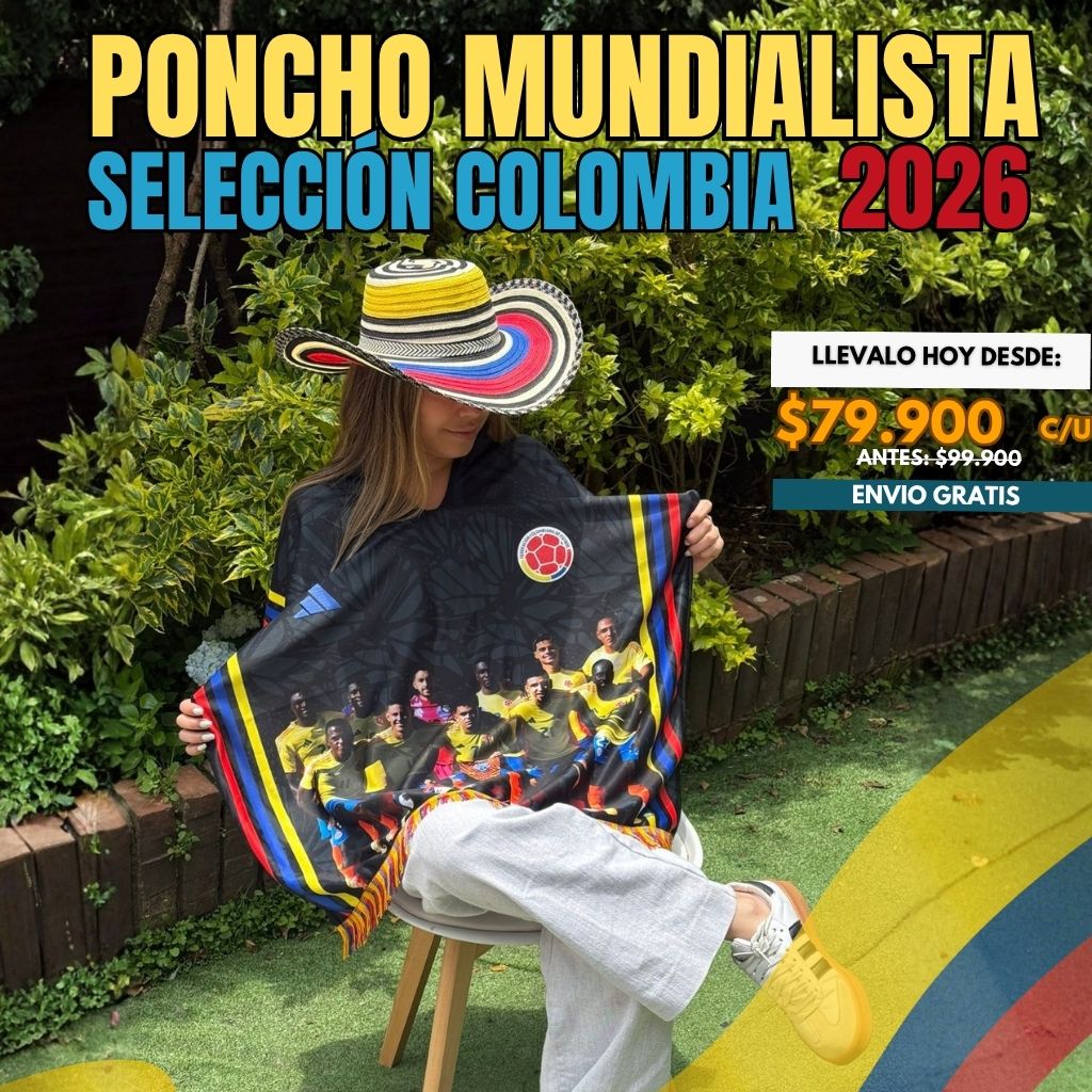 PONCHO MUNDIALISTA SELECCIÓN COLOMBIA