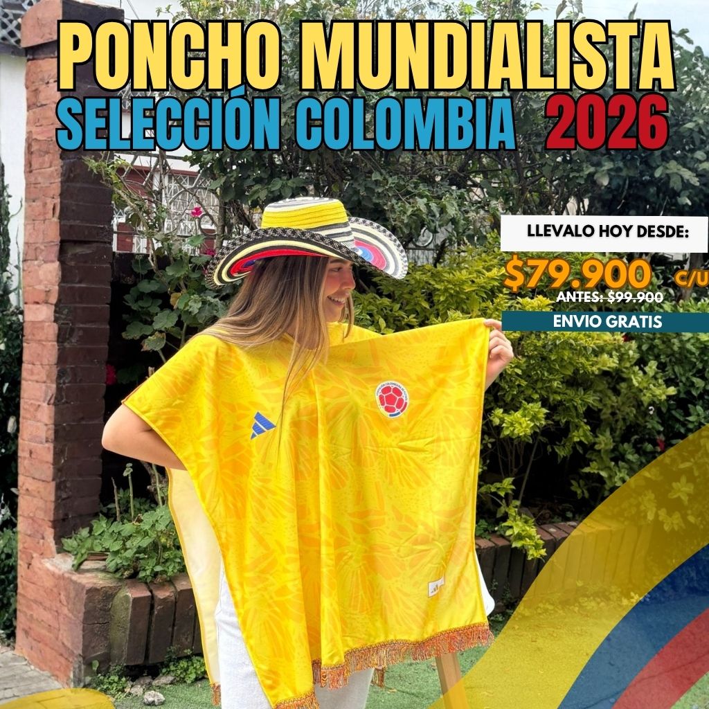 PONCHO MUNDIALISTA SELECCIÓN COLOMBIA