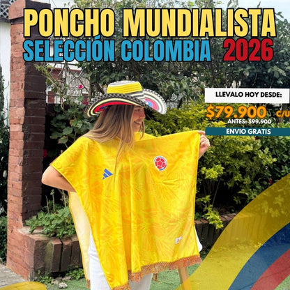 PONCHO MUNDIALISTA SELECCIÓN COLOMBIA
