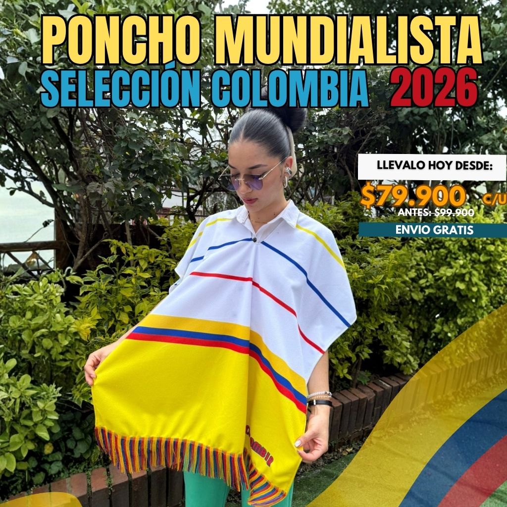 PONCHO MUNDIALISTA SELECCIÓN COLOMBIA