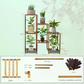 SOPORTE PARA MATERAS 7 NIVELES MADERA + (SET DE JARDINERIA GRATIS)