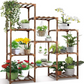 SOPORTE PARA MATERAS 7 NIVELES MADERA + (SET DE JARDINERIA GRATIS)