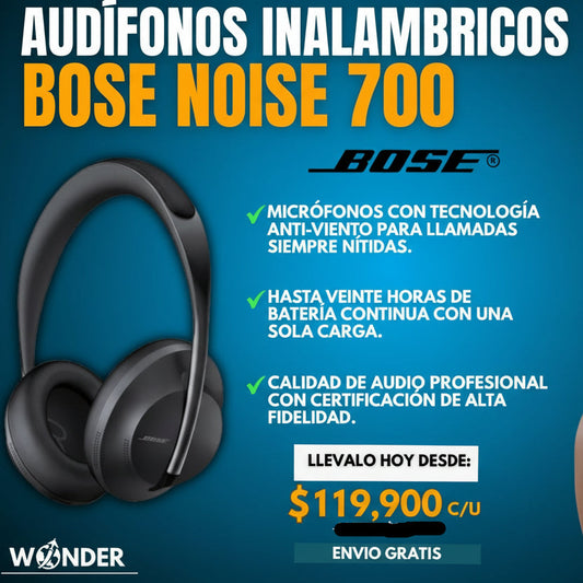 AUDIFONOS INALAMBRICOS |BOSE700®| ESTUCHE GRATIS