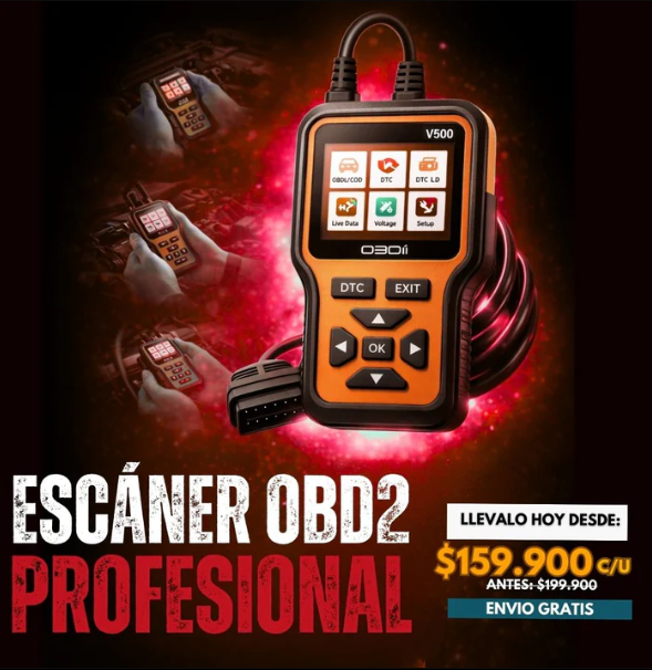 ESCÁNER OBD2 PROFESIONAL | COMPATIBLE CON TODOS LOS VEHICULOS