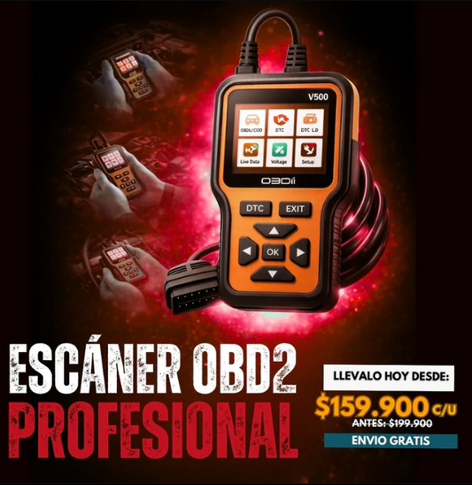 ESCÁNER OBD2 PROFESIONAL | COMPATIBLE CON TODOS LOS VEHICULOS