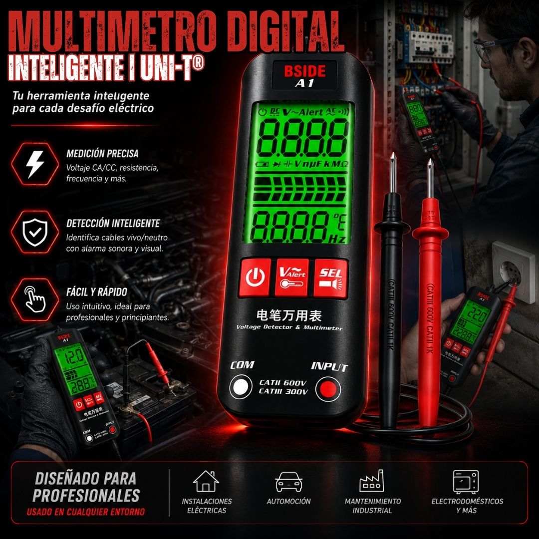 MULTIMETRO DIGITAL INTELIGENTE | UNI-T®