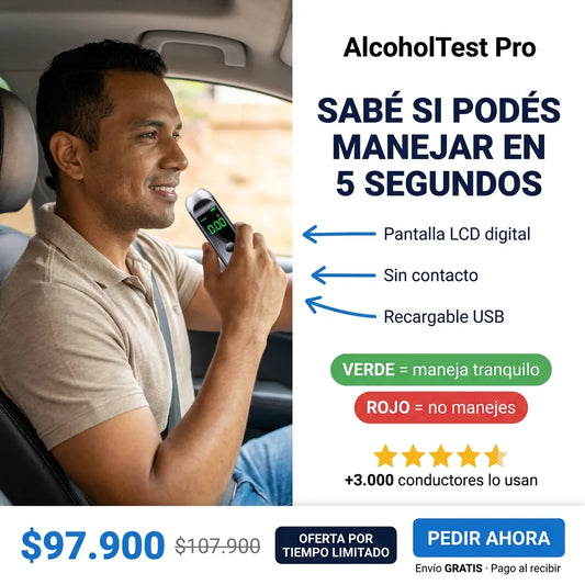 ALCOHOLÍMETRO PORTÁTIL DE ALTA PRECISIÓN