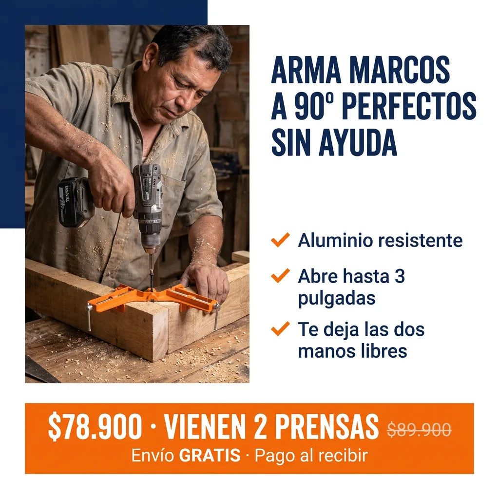 PRENSA ESQUINERA 90° PROFESIONAL | WONDERTOOLS