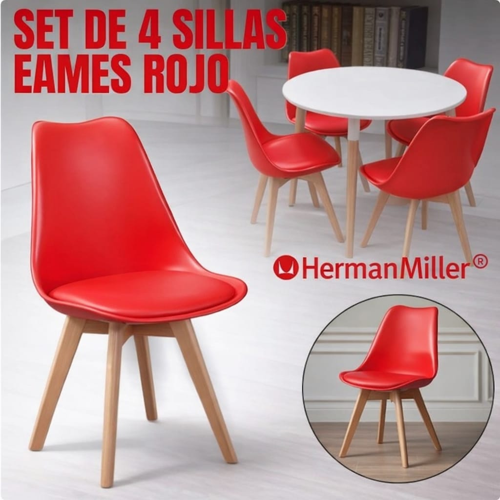 SET SILLAS EAMES MINIMALISTA |HERMAN MILLER®|