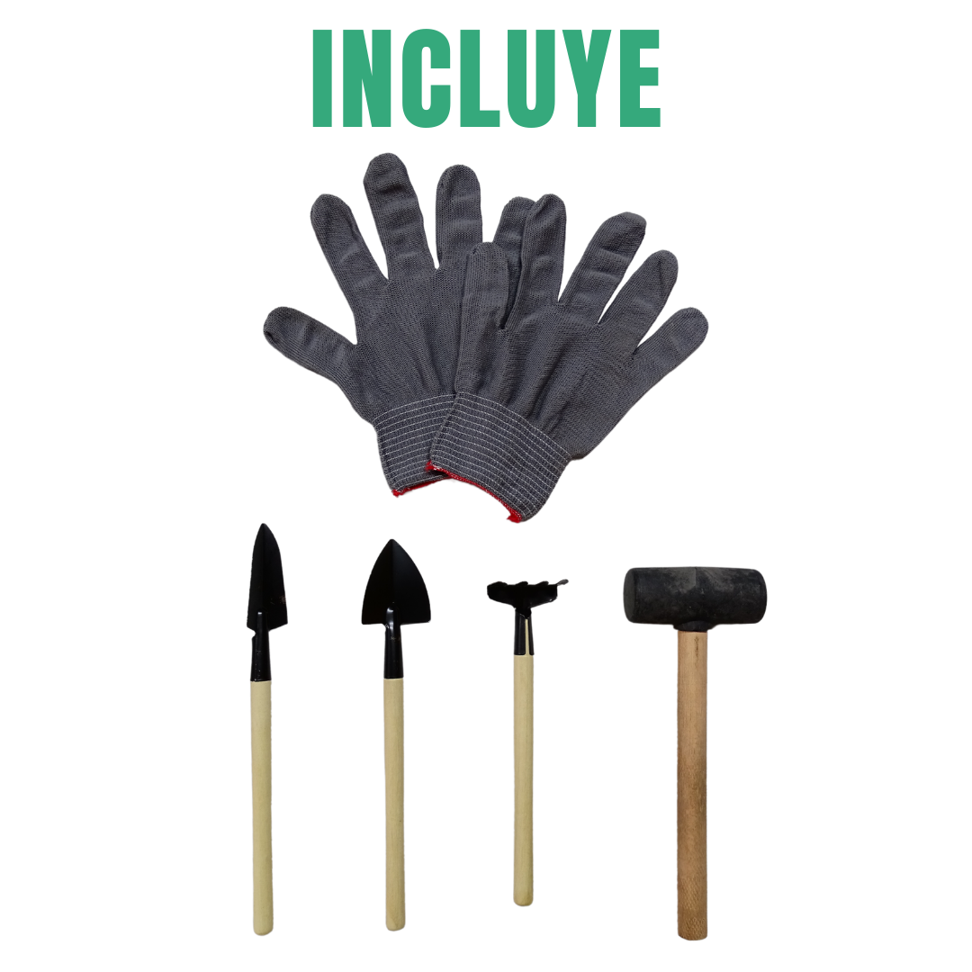 SOPORTE PARA MATERAS 7 NIVELES MADERA + (SET DE JARDINERIA GRATIS)