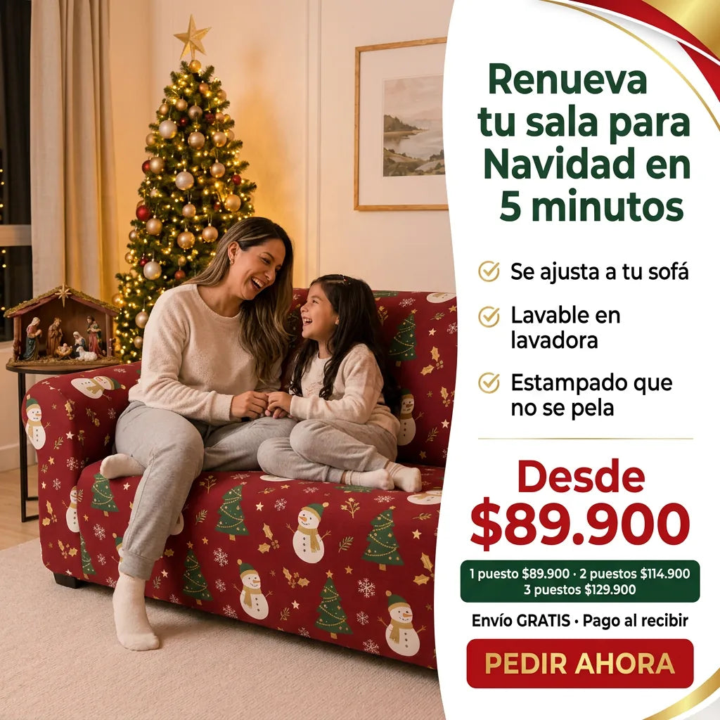 FORRO SOFA NAVIDEÑO