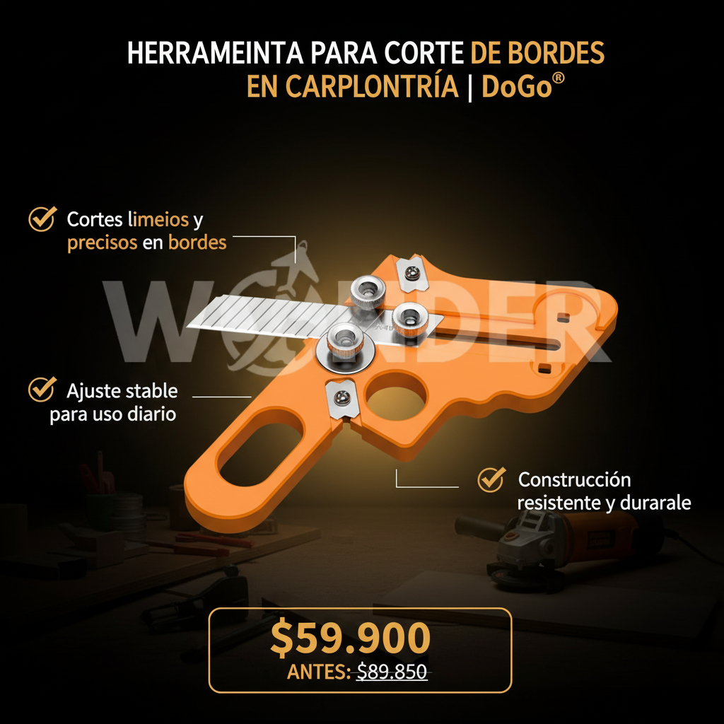 HERRAMIENTA PARA CORTE DE BORDES EN CARPINTERÍA | DoGo®