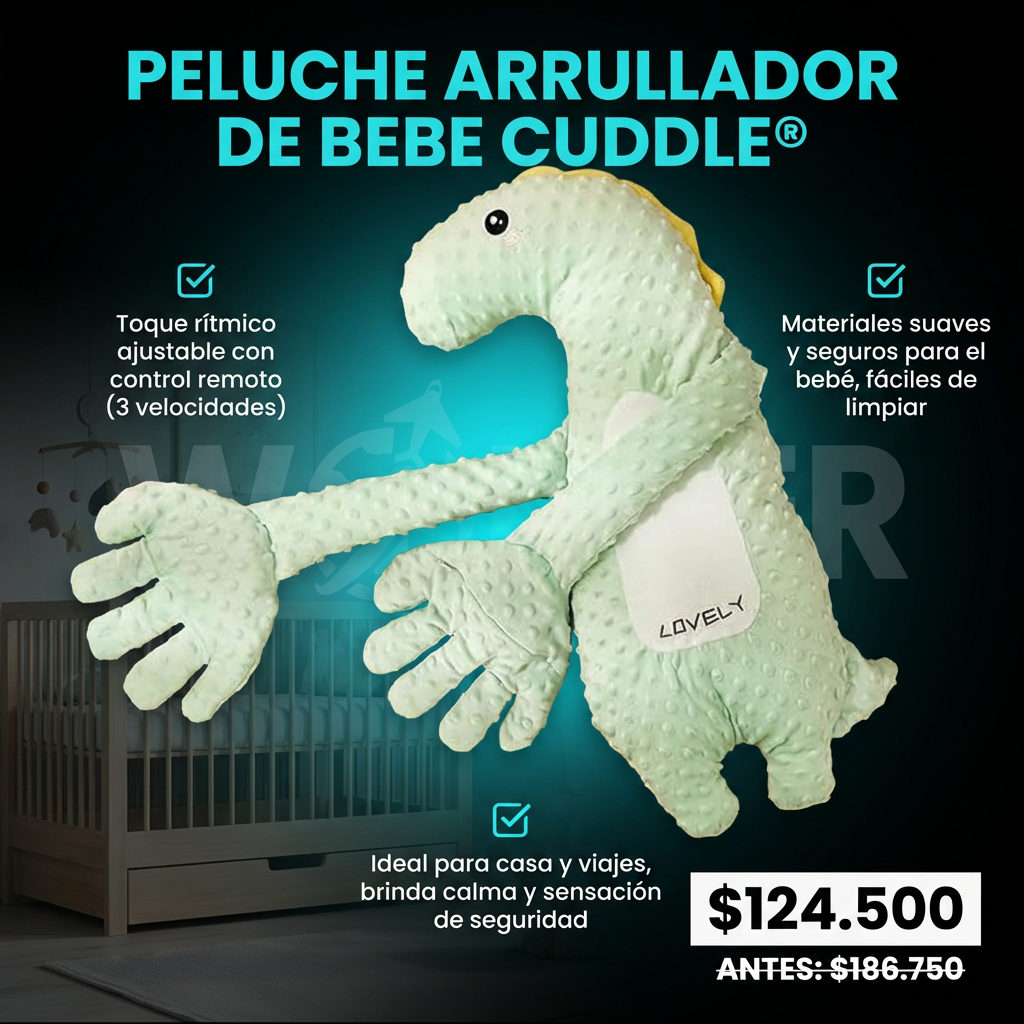PELUCHE ARRULLADOR DE BEBE CUDDLE®