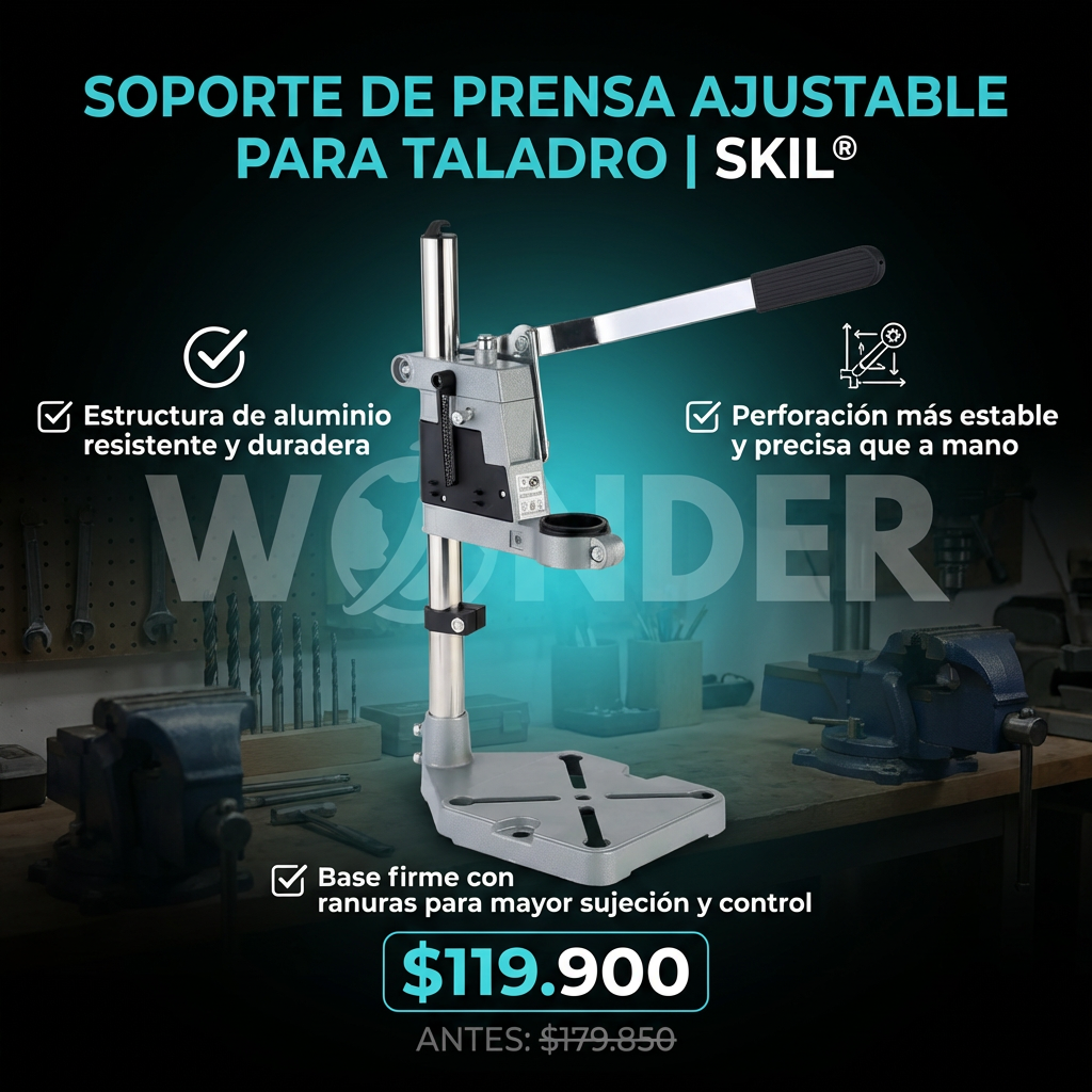 SOPORTE DE PRENSA AJUSTABLE PARA TALADRO | SKIL®