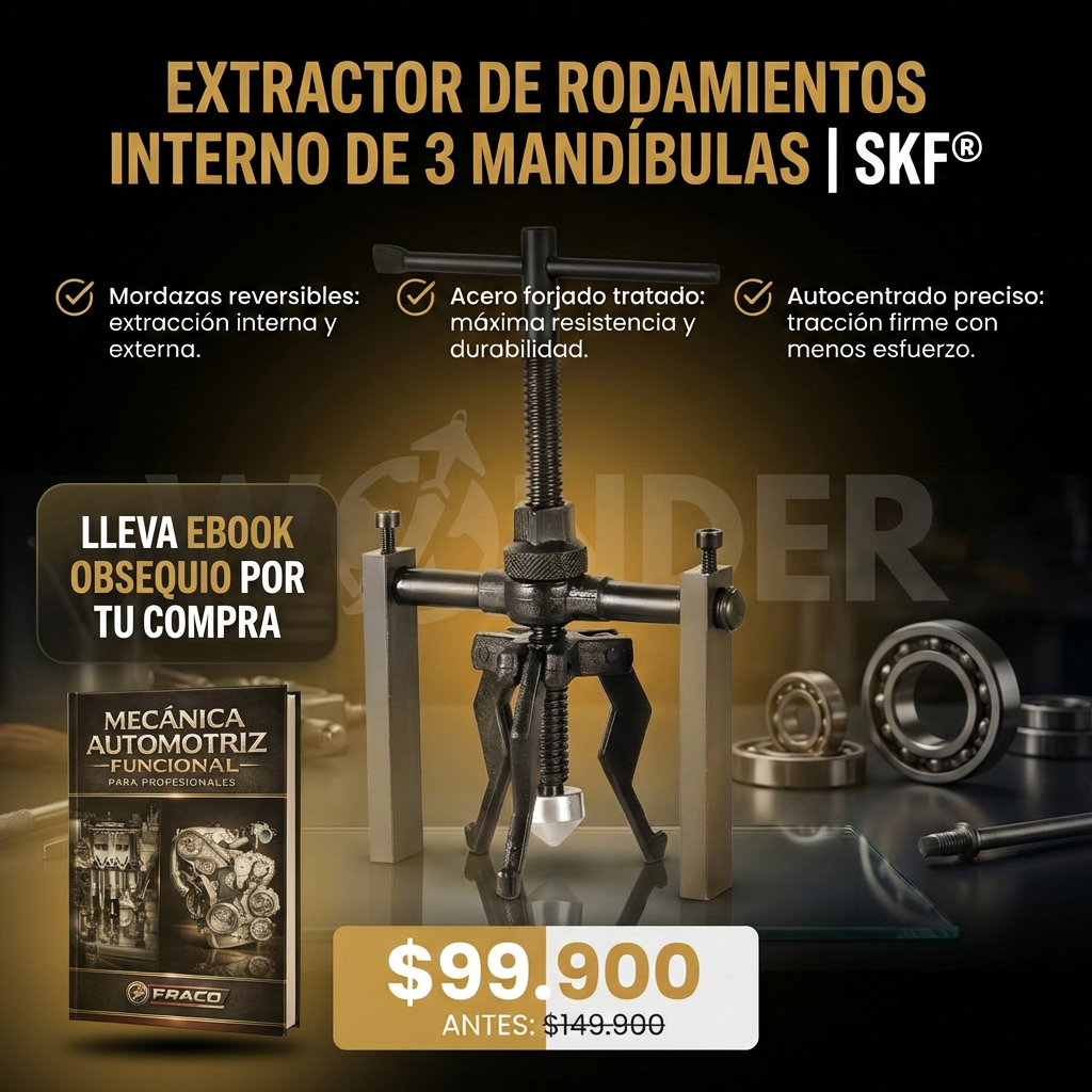 EXTRACTOR DE RODAMIENTOS INTERNO DE 3 MANDÍBULAS | SKF®