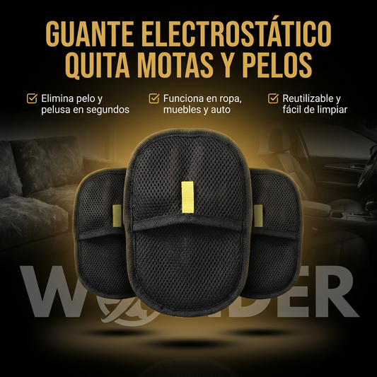 GUANTE ELECTROSTÁTICO QUITA MOTAS Y PELOS