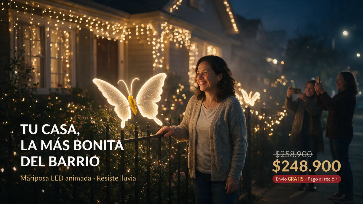 W MARIPOSA NAVIDEÑA GRANDE