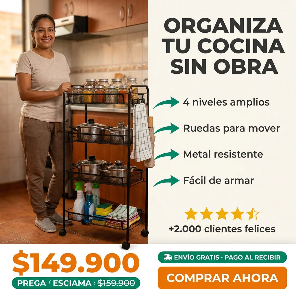 ORGANIZADOR METALICO 4 NIVELES